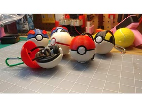 pokemon aller plus pokeball cas jouet jeu accessoires pokemongo 3d print model - Mito3D