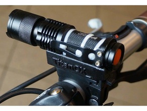 cree adapter common bike light sport outdoors mount flaschlight holder flashlight led taclight tac 3d print model - Mito3D