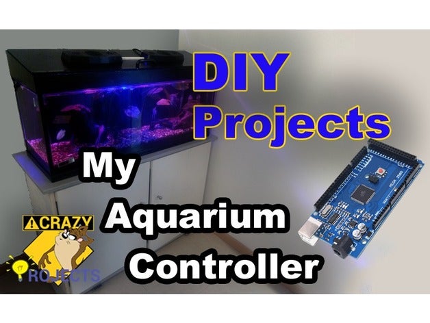 il mio acquario controller fai da te 4 relè di canale acquari pompa tubi arduino caso mega 2560 pazzo taz progetti arredamento la decorazione decorativo diydrones elettronica pesce carro armato del lcd a luce led scheda montaggio timer pesci tropicali ww2 serbatoio 3D print model - Mito3D