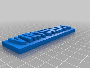virtual dj logo arte 3d print model - Mito3D