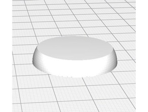 simple round base miniatures 3d printing miniature warhammer 40k 3d print model - Mito3D
