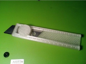 box cutter blade holder vollständig bedruckbar hand tools hand-Werkzeuge Messer razor nützlich Allzweckmesser 3d print model - Mito3D