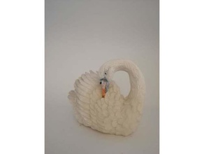 cisne blanc los animales 3d print model - Mito3D