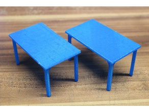 simple mesa de 6 personas playfab 181001 playmobil compatible juguete juego accesorios 3d print model - Mito3D