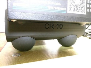 cr-10 controlbox feet support 3d printer parts absorb ball creality foot killer squash vibration 3d print model - Mito3D