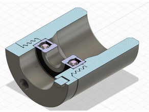 bearing spool core 3d printer accessories 6201-2rs spannerhands remix holder 3d print model - Mito3D