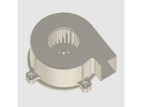 radyal fan 540 sınıf motor backcurved diy blower 3d print model - Mito3D