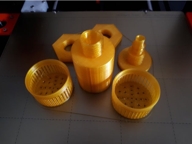 simples ebb&flow kit ao ar livre jardim fluxo hidropônico a hidroponia 3D print model - Mito3D