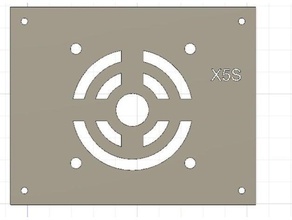 tronxy x5s controller lid 60mm fan 3d printer parts 3d print model - Mito3D