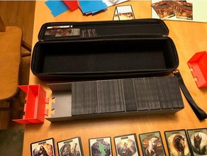 quiver card carrying case divider sections mtg toy game accessories 3d print model - Mito3D