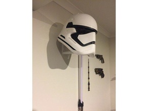 wall helmet display decor 3d print model - Mito3D