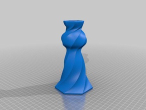 florero Skulpturen Kunst jarron recipiente 3d print model - Mito3D