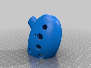 working 12 hole ocarina no support edition toy game accessories time 3d print model - Mito3D