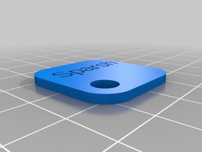 square name sparsh 3d printing tests customized 3d print model - Mito3D