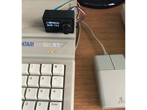 128x64 oled caixa de espaço codificador rotativo eletrônica amiga atari st flashfloppy emulador disquete gotek 3d print model - Mito3D