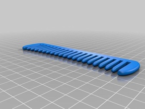 my customized smooth basic hair comb household 3d print model - Mito3D