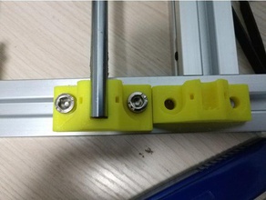 bit longer rod holder 3030 al profiles i3 printer 3d parts 3d print model - Mito3D