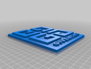 givenchy logo sanat 3d print model - Mito3D