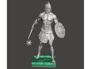 o gladiador esculturas antiga roma sangue de areia do esporte coliseu na gália romano spartacus estátua 3d print model - Mito3D