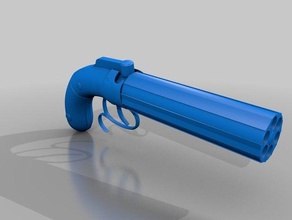 pepper-box revolver toy game accessories cosplay weapon 3d print model - Mito3D