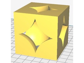 einfache cube-Struktur engineering 3d print model - Mito3D