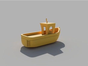 benchy tarzı tug tekne araç 3dbenchy karşılaştırma 3d print model - Mito3D
