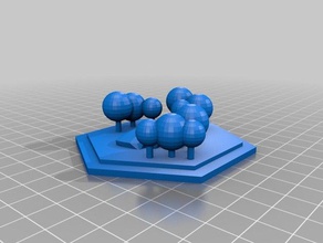 settlers catan- forest tile 04 games boardgame boardgames gamepieces settlersofcatan 3d print model - Mito3D