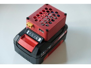 einhell xt60 ts100-usb-adapter ändern - Elektronik Batterie-adapter fusion 360 3d print model - Mito3D