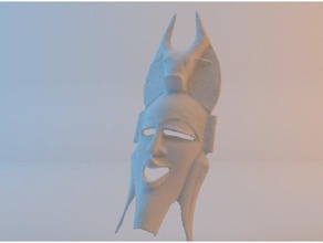 afrikan mask scans replicas 3d print model - Mito3D