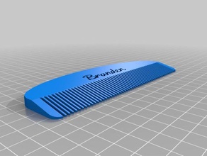 my customized comb bathroom 3d print model - Mito3D