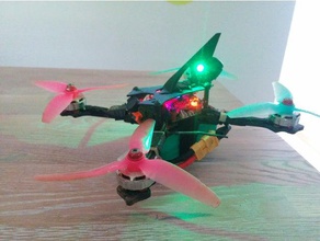 avant-devel-led shark fin axii ufl rc Fahrzeuge avantquads quadcopter 3d print model - Mito3D