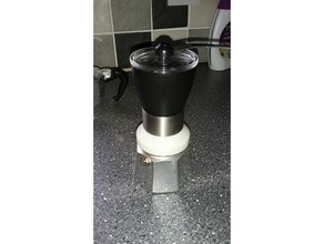 macina caffè moka-adattatore della base cucina pranzo macinino da 3d print model - Mito3D