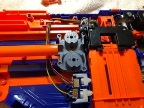 royal mk2 prototype canted flywheel cage nerf infinus updated 72818 mechanical toys blaster 3d print model - Mito3D