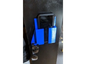 wall phone holder loop s9+ organization samsung galaxy s9 mount mounted 3d print model - Mito3D