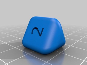 3 sided fair dice 3d print model - Mito3D