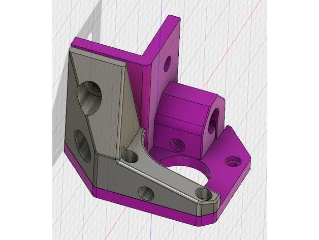 hypercube evolution xy-motor-Klammer 3d Drucker Teile hevo 3D print model - Mito3D