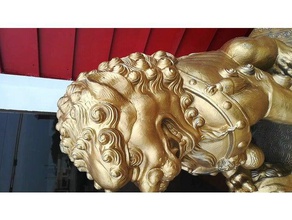 el león asiático exploraciones las réplicas china chino la fotogrametría escultura estatua tailandés tailandia tigre 3d print model - Mito3D