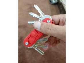 fidget swiss army keychain keychains edc engineering spinner keys tinkercad useful 3d print model - Mito3D