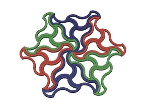 einfache Mosaik-Muster math Kunst 3d print model - Mito3D