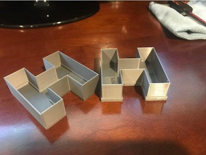 Brief-Brief-container-box - Organisation letterbox Buchstaben 3d print model - Mito3D
