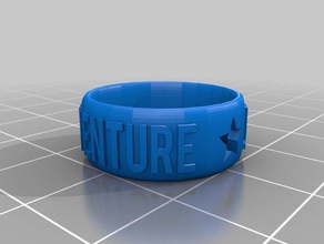 jojos bizarre adventure anillo de ronda 3d la impresión jjba joestar 3d print model - Mito3D