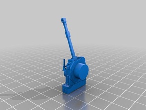 m109a6 paladin elevated tube 3d printing artillery field military 3d print model - Mito3D
