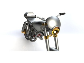 cafe racer motorbike vehicles 3d print model - Mito3D