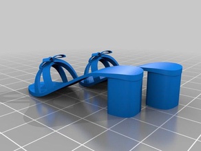 bambola scarpe display 3d la stampante accessori 3d print model - Mito3D