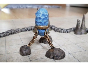 floating rock games 28mm dnd dungeons dragons frostgrave miniature model rpg terrain 3d print model - Mito3D