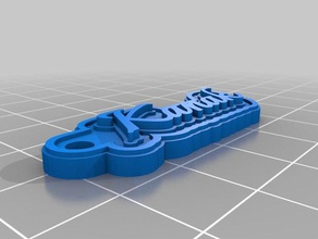 kanak123 i portachiavi personalizzato 3d print model - Mito3D