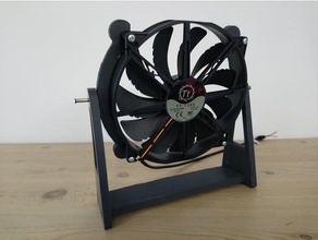 200mm pc fan holder desk stand office 3d print model - Mito3D