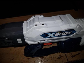 x-shot turbo advance n-strike stock mount attachment v11 sport outdoors 3d print model - Mito3D