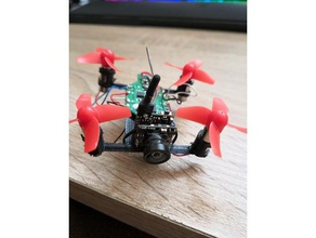 minimal drone tiny whoop 6mm motor frame eachine e013 diy e010 3d print model - Mito3D