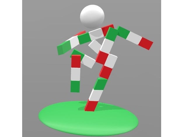 italia 90 mascotte sport à l'extérieur ciao la coupe du monde de football italia90 le soccer worldcup 3D print model - Mito3D